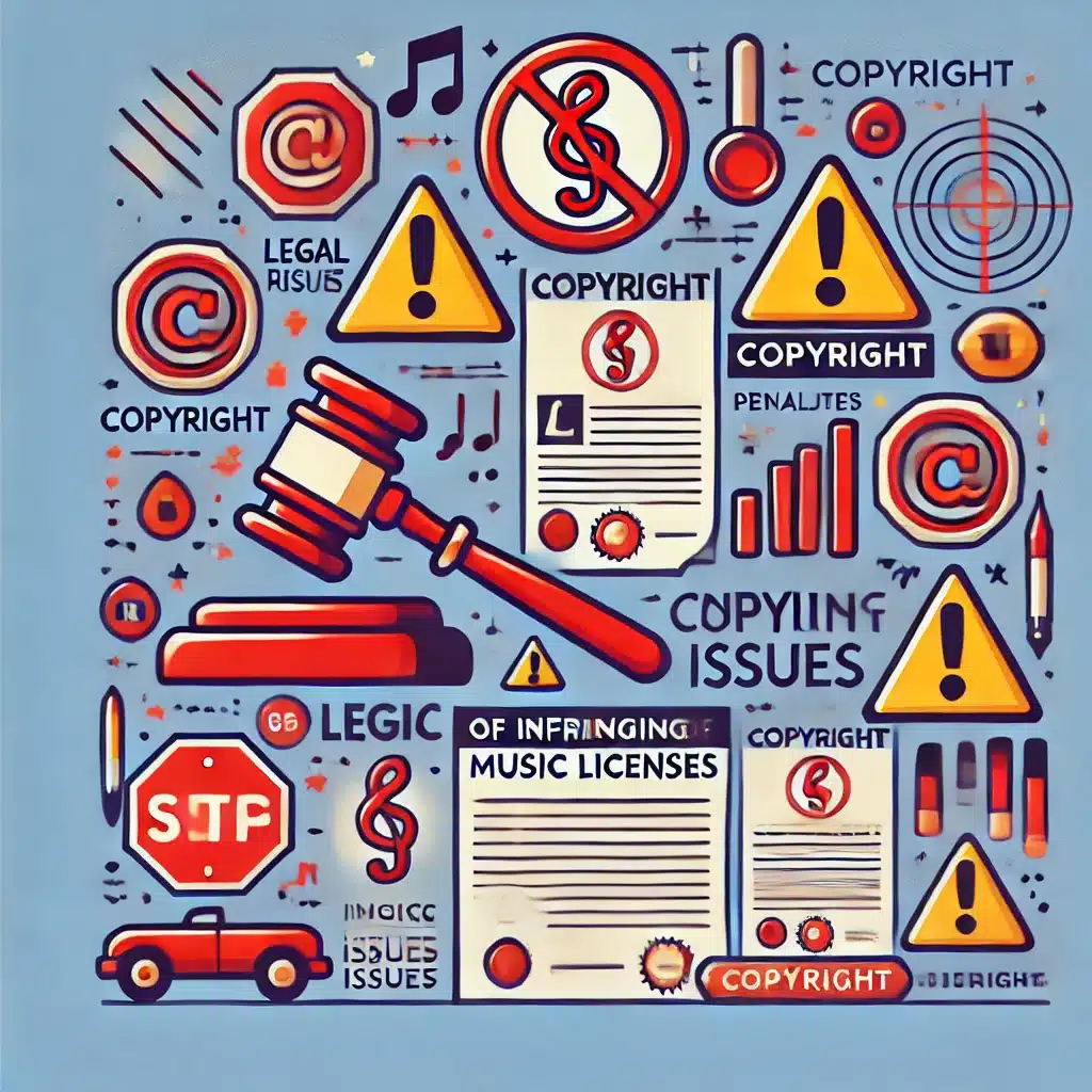 legal risks of copyright music