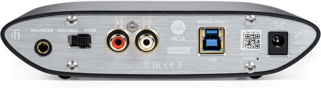 iFi Zen DAC V2 bsckside