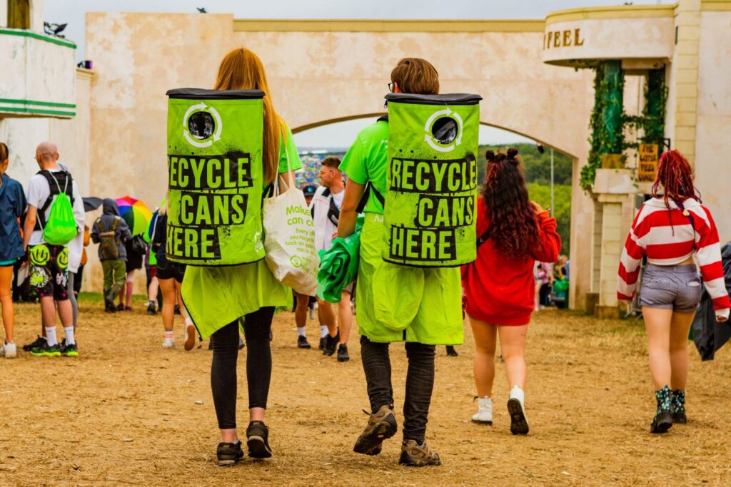 sustainable festivals recycling