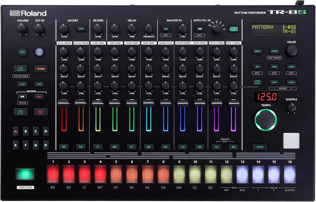 Roland AIRA Rhythm Performer (TR-8S) , 128 Patterns