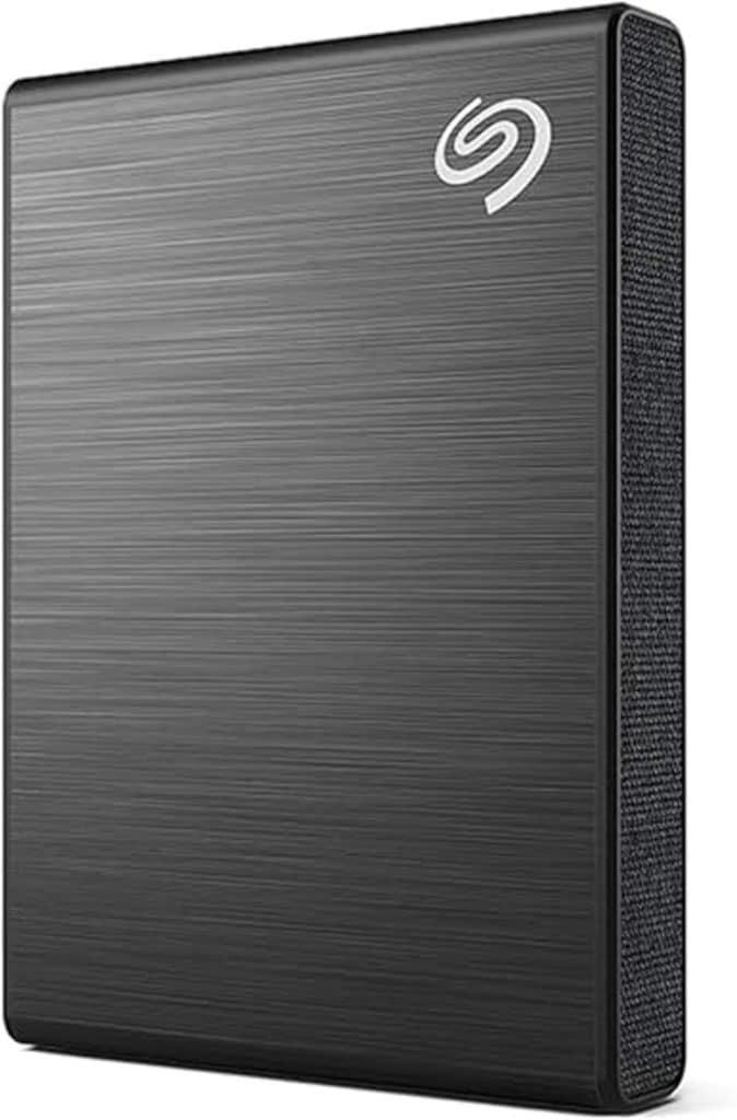 Seagate One Touch SSD 500GB External SSD Portable – Black, speeds up to 1030MB:s